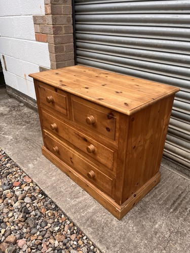 Solid pine chest drawers - solid,