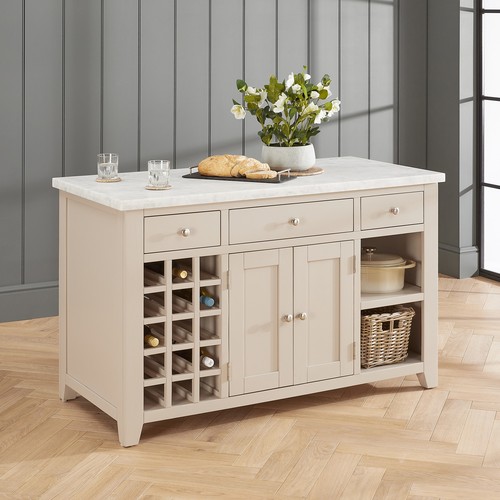 Kitchen island with white - island,