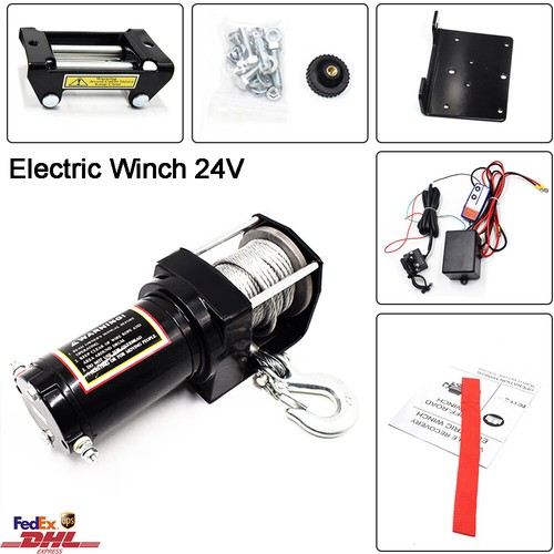 2500lb 24v electric winch farm - winch,