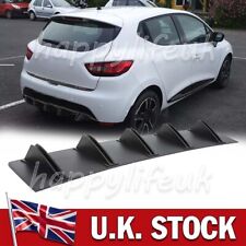 For Renault Clio 2013-2016 Rear Diffuser Bumper Spoiler Splitter Lip Shark Fin /