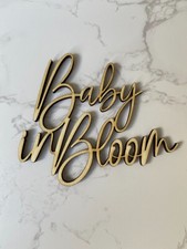 Baby in bloom cake charm