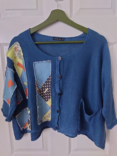 Grizas linen cropped - grizas, cardigan
