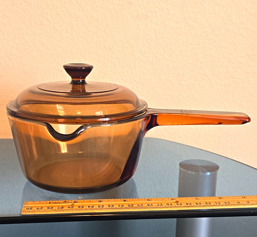 Pyrex vision brown glass - brown,