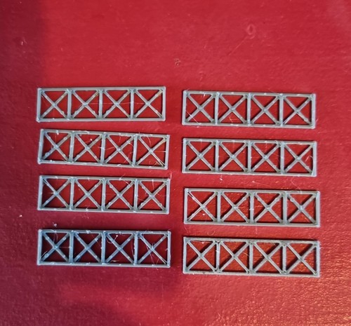 Model railway lattice bridge - model,