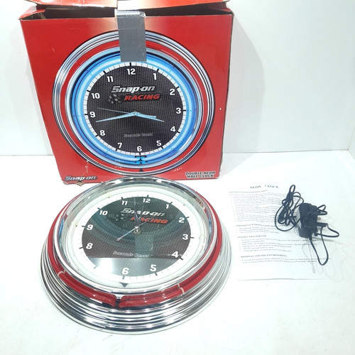 Snap neon wall clock works - snap,