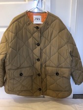 Zara Quilted Oversized Brown