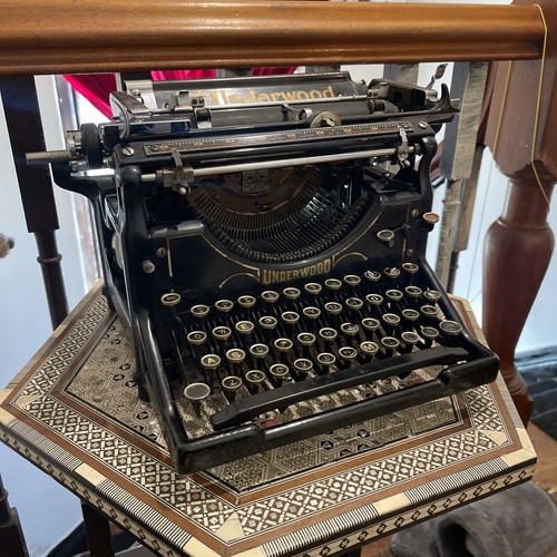 Underwood typewriter art deco - typewriter,