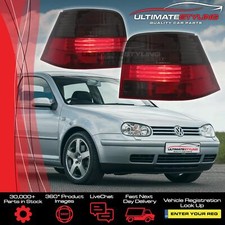 VW Golf Mk4 Hatchback 1998-2004 Upgrade Crystal Smoked tint Red Rear Tail Lights