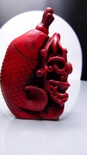 Chinese carved cinnabar resin