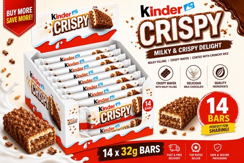 Kinder crispy chocolate bars - chocolate,