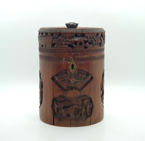 Chinese carved bamboo tea - chinese,
