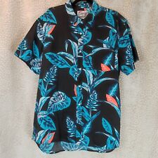 Quiksilver Mens Hawaiian Shirt Size XXL Multicoloured Modern Fit Button Up Surf 