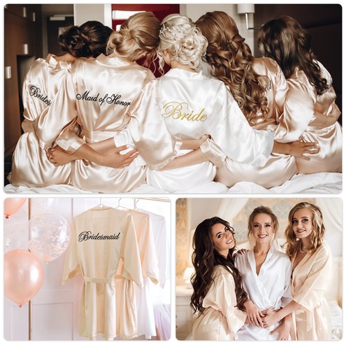 New personalized wedding robe - new,