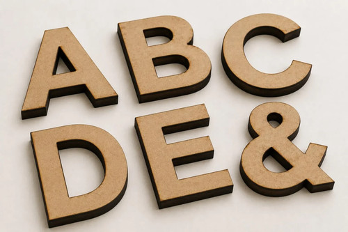 Wooden mdf letters - wooden, letters,