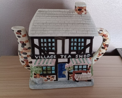 Vintage village tea shop - vintage,