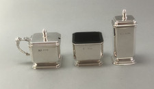 Art Deco Silver Cruet Set