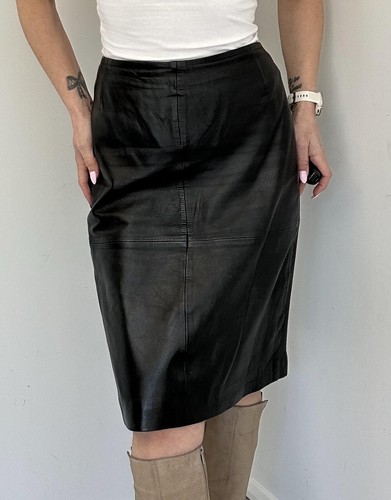 Topshop real leather pencil - real,