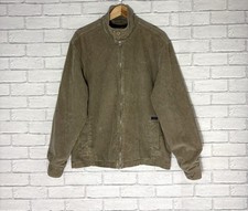 Hackett Corduroy Bomber  Jacket Beige Olive Size Medium