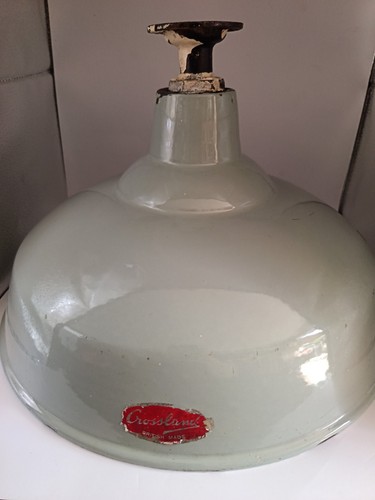 Vintage enamel light shade - enamel,