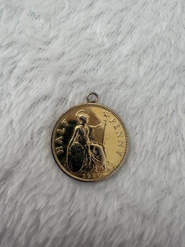George 1930 half penny - half,
