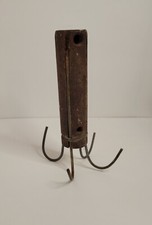 Old Antique Heavy Metal Cast Iron Fishing Boat Anchor Grappling Hook Ocean Tool