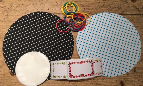 Jam jar cover set - cover,