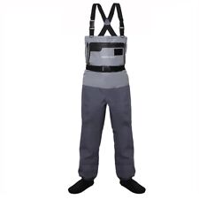 Fly Fishing Chest Waders 5-Layer Waterproof Stocking foot River Wader Pants