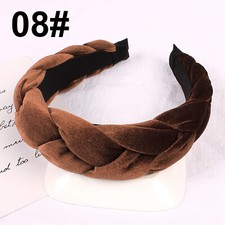 Women's Velvet Alice Headband Twist Braided Hairband Hair Hoop Accessories