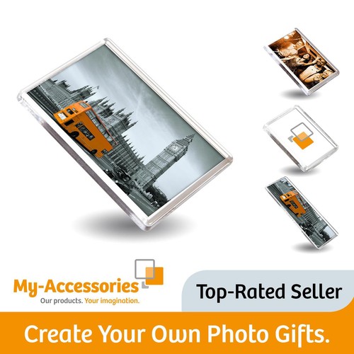 Acrylic photo fridge magnet - fridge,