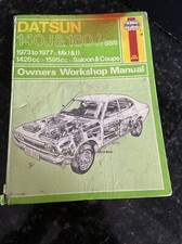 Haynes Workshop Manual No. 235. Datsun 140J & 160J/SSS. 1973 to 1977 Mk 1&2