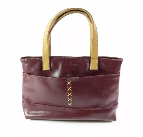 Oriano burgundy leather - leather, small
