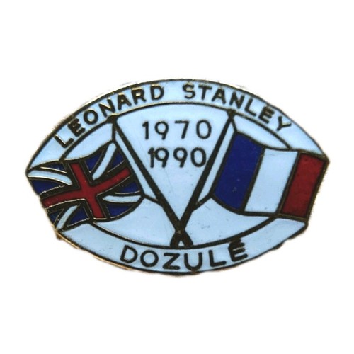 Enamel badge leonard stanley - enamel,