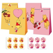 Winnie the Pooh Candy Bags 12PCS Party Favor Gift Bags Party Decorations