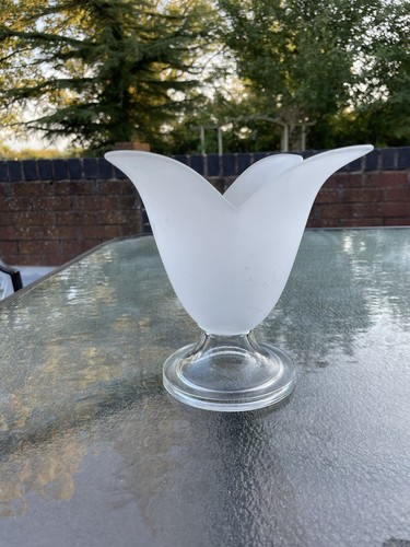 White frosted glass - glass, tulip