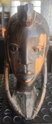 Vintage african carved wooden - african,