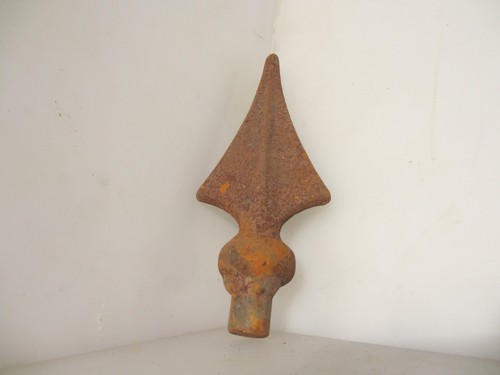 Antique iron finial fence top - finial,
