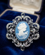 Vintage Victorian Style Blue