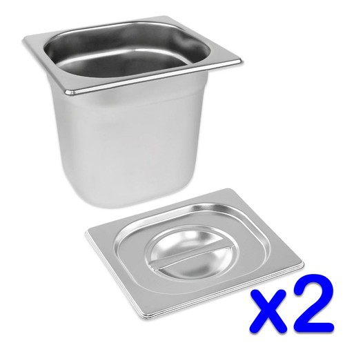 Stainless steel food pans - steel,
