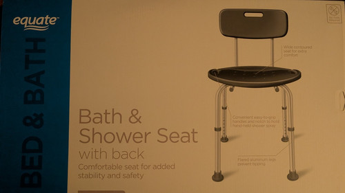 Bath shower seat with - &,