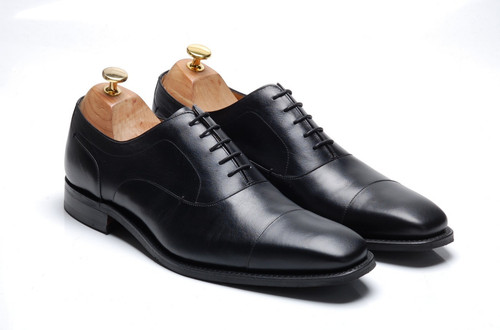 Barker black capped oxford - capped,