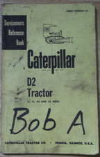 CAT CATERPILLAR D2 CRAWLER TRACTOR DOZER SERVICE SHOP REPAIR MANUAL BOOK