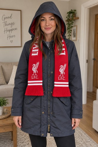 Liverpool womens navy parka - liverpool,