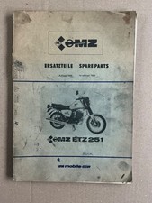 GENUINE MZ SPARE PARTS BOOK CATALOGUE MICROFICHE ETZ251 ETZ 251 1989