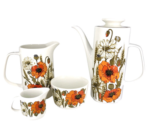 Meakin orange poppies - j&g, poppies'