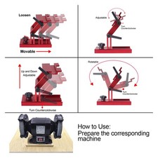 Tool Sharpener Jig Adjustable Aluminum Alloy Tool Sharpening Jig For 6 8 Inc XG5