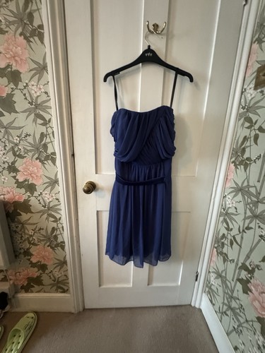 Blue short strapless - blue,