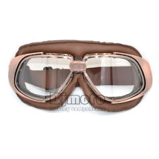 Vintage Goggles Aviator Pilot Retro Motorcycle Eyewear Clear Lens Glasses