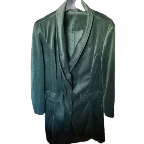 Green velvet unstructured - velvet,
