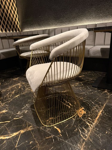 Metal gold restaurant - gold,