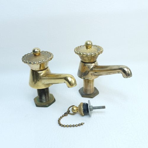 Vintage brass basin - brass, pair